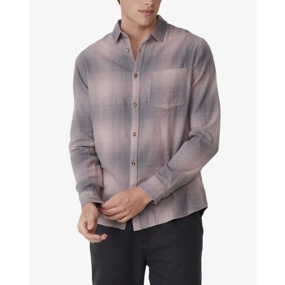Cotton On Long-Sleeve Faded Plaid Shirt Men's.  Size XXL. New With Tags $49 - Picture 2 of 9